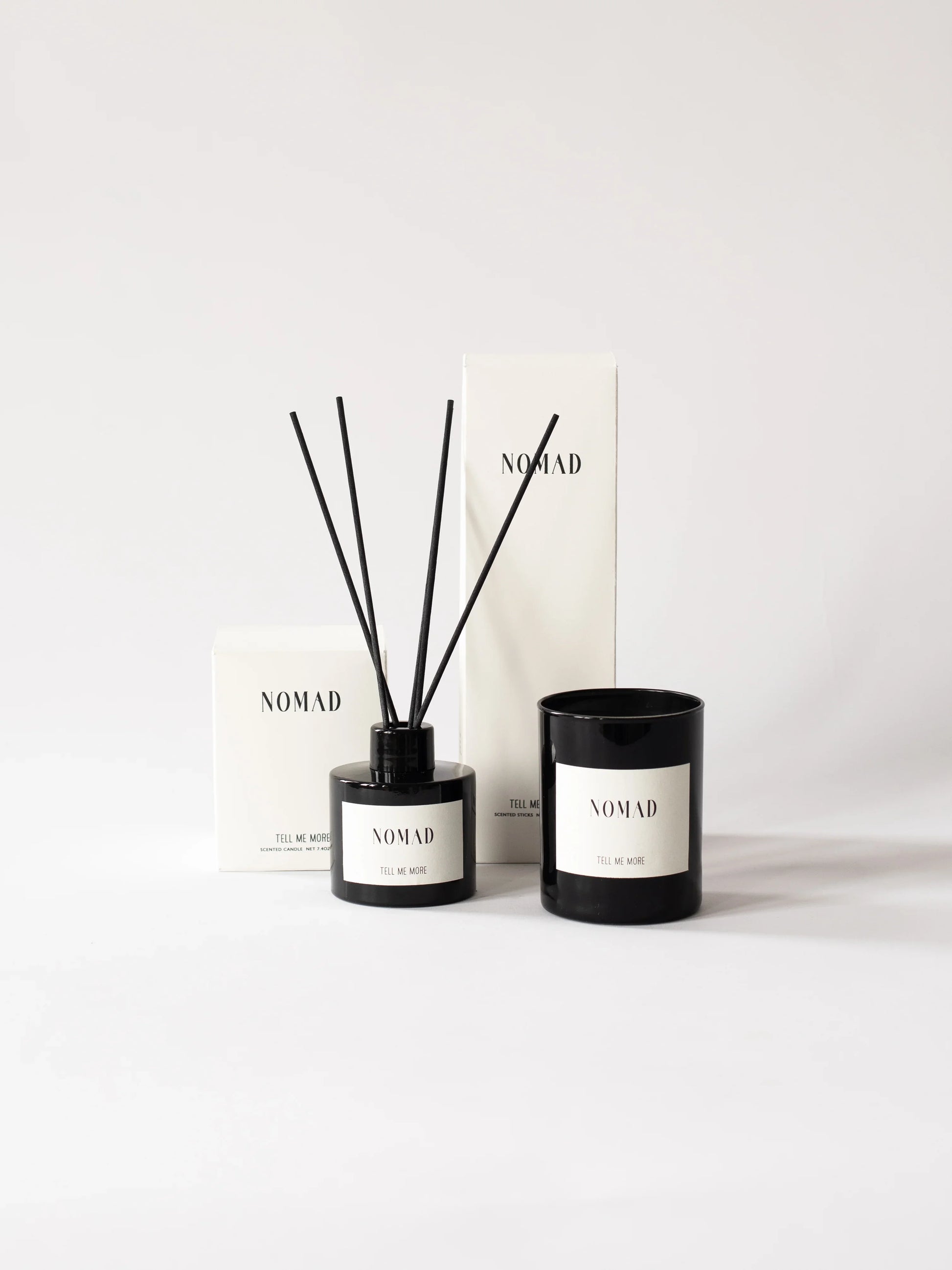 Tell Me More Scented Sticks Nomad 100ml – Reed diffuser with tuberose, bergamot and vanilla, warm floral fragrance, biodegradable base, Scandinavian home scent
